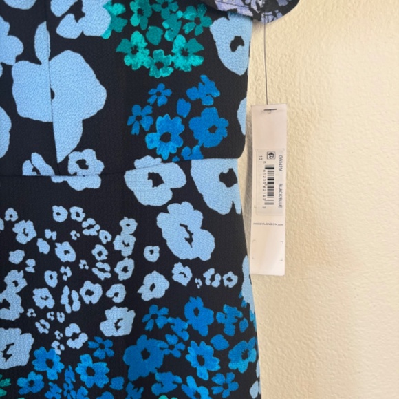 Maggy London Flutter Sleeve Asymmetrical Hem Dress (NWT) - Picture 4 of 5